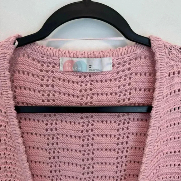 Free People Beach Fauchet Maxi Open Knit Cardigan Sweater size XS - Picture 5 of 14